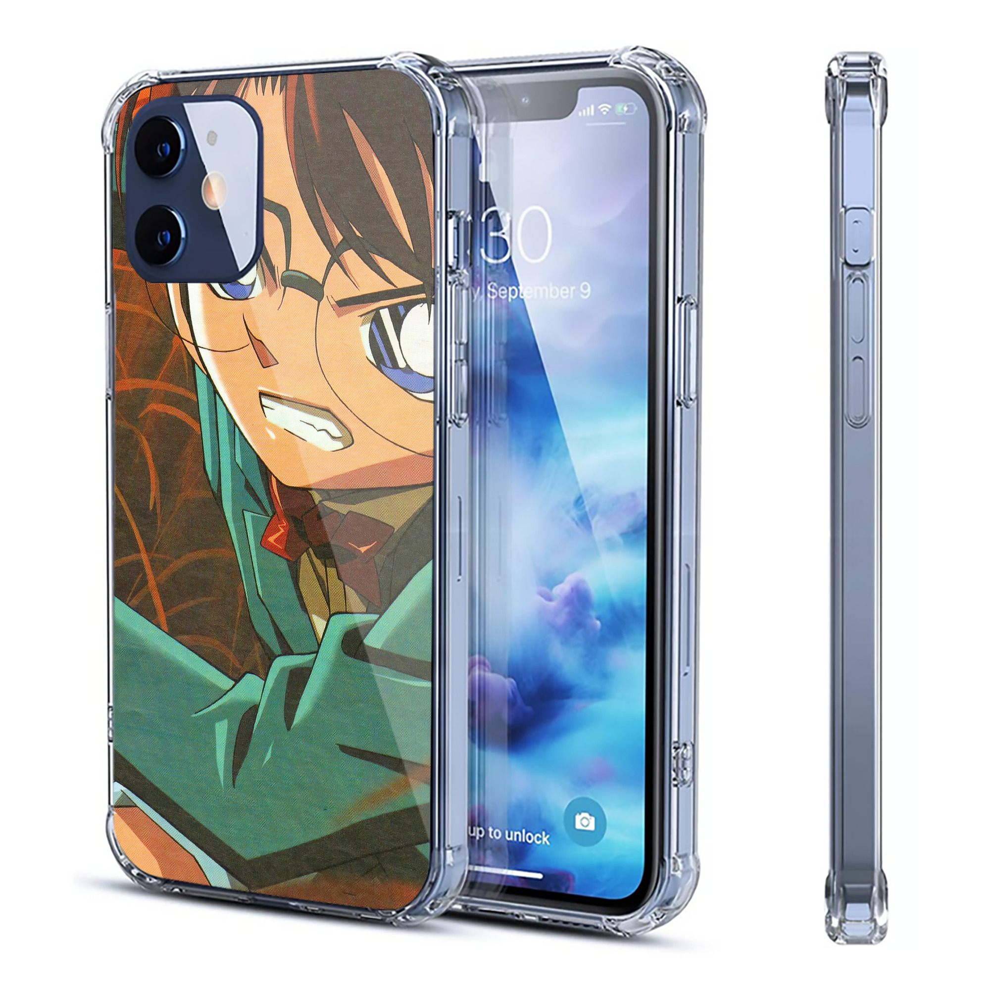 （画像用） 名探偵コナン Detective Conan 【iPhone 12シリーズ対応】透明スマホケース（クリアソフトケース）